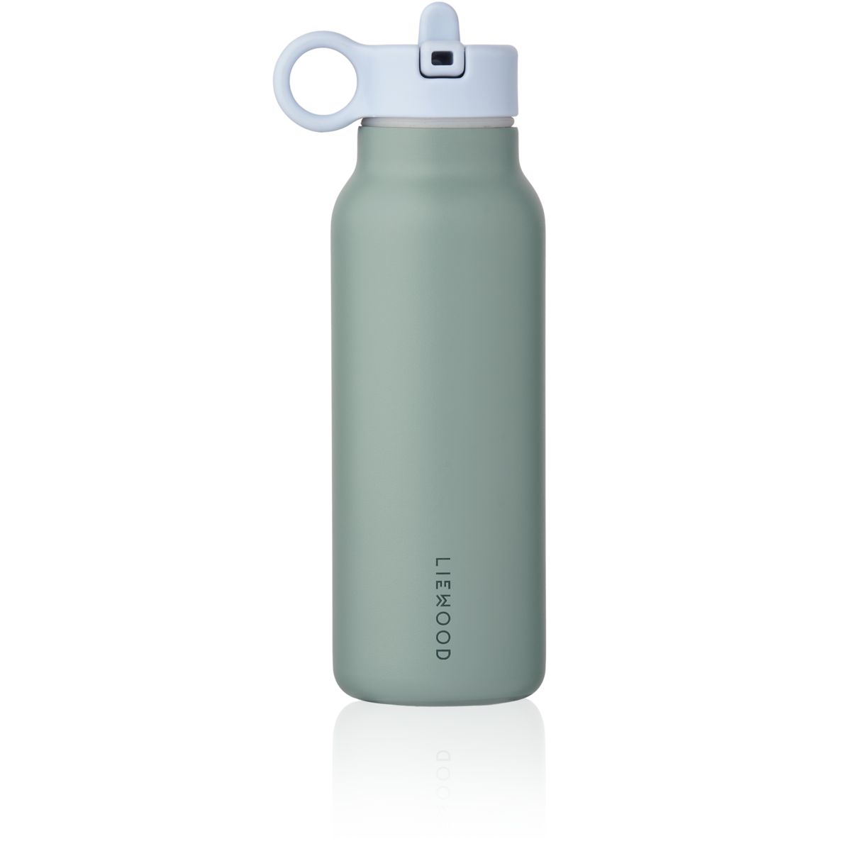 Liewood Falk Water Bottle with Crocodile Lid 350 ml - Peppermint / Garden green - WATER BOTTLE
