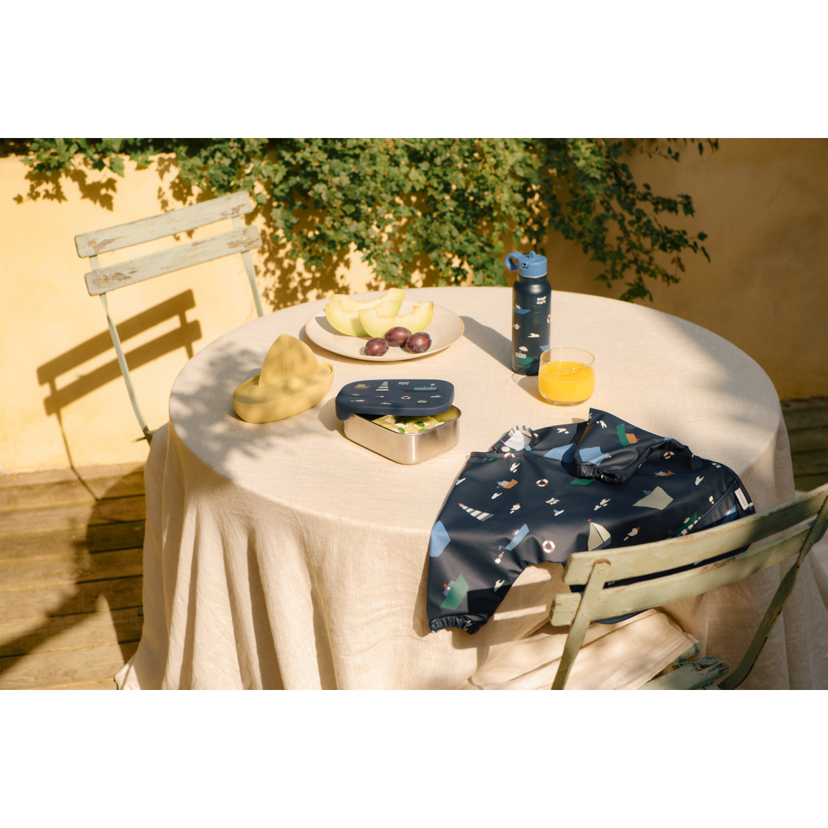 LIEWOOD Merle Hagesmæk Med Ærmer Og Print - Sailing / Classic navy - Spiseforklæde