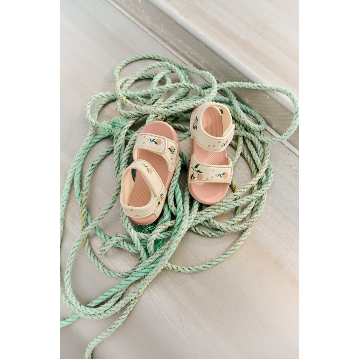 Blumer sandaler - Peach / Sea shell