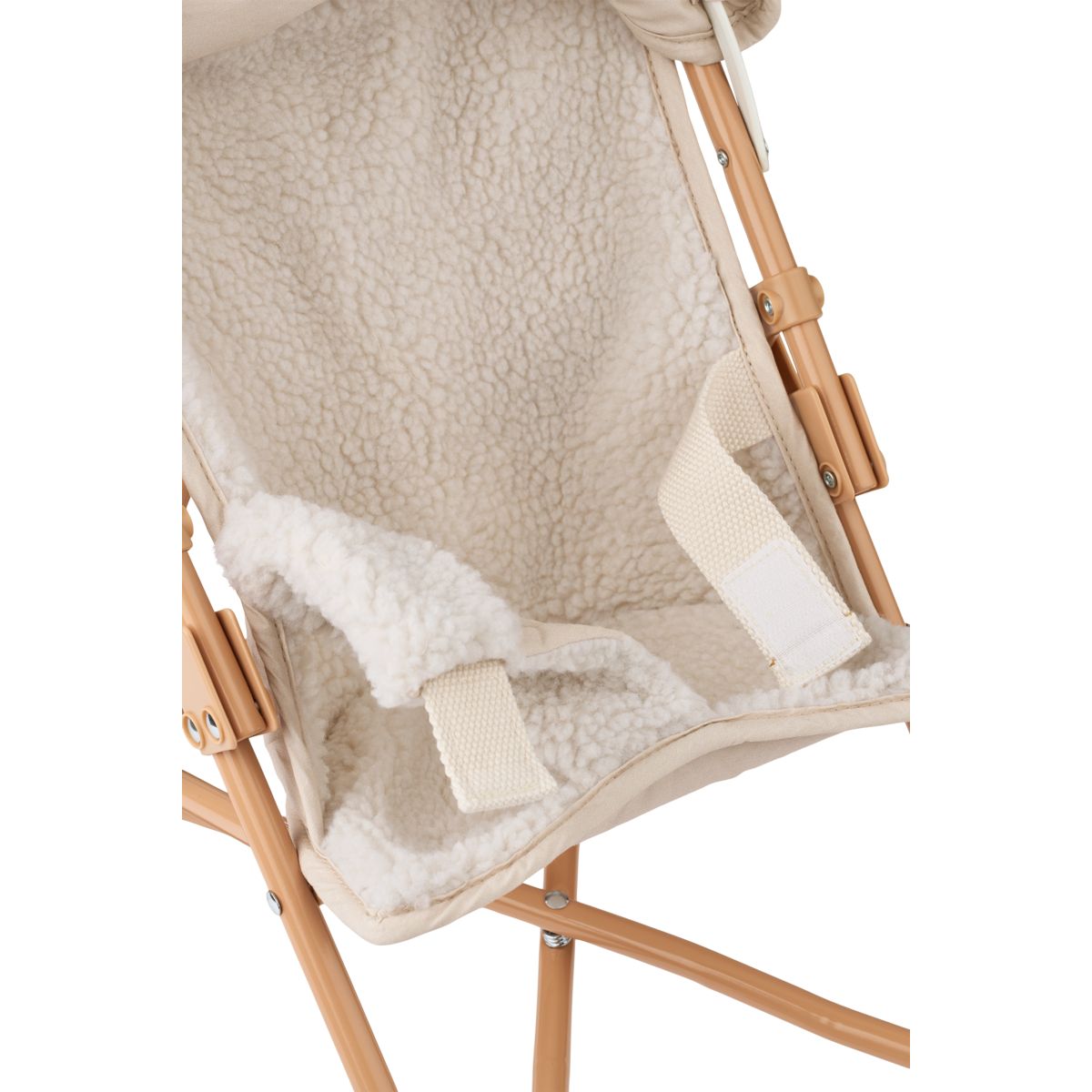 ELSIE Dukkeklapvogn i Fleece - Sandy