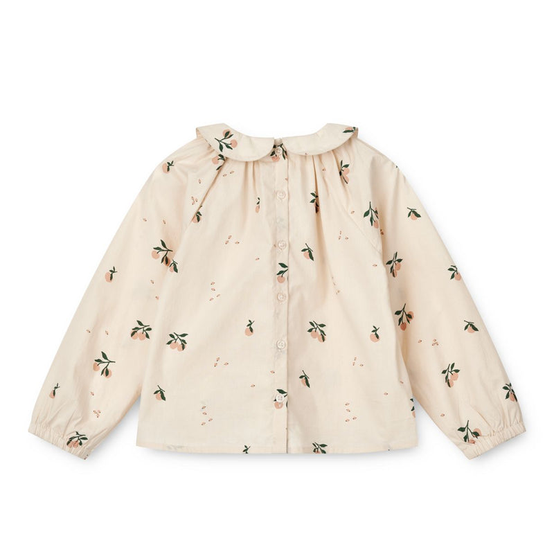 LIEWOOD Rhea Bomuldsskjorte Med Print - Peach / Sea shell - Top