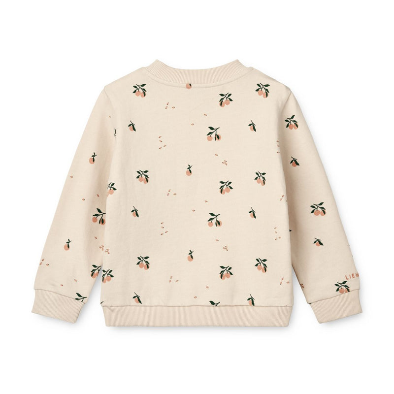 LIEWOOD Thora Sweatshirt Med Print - Peach / Sea shell - Sweatshirts