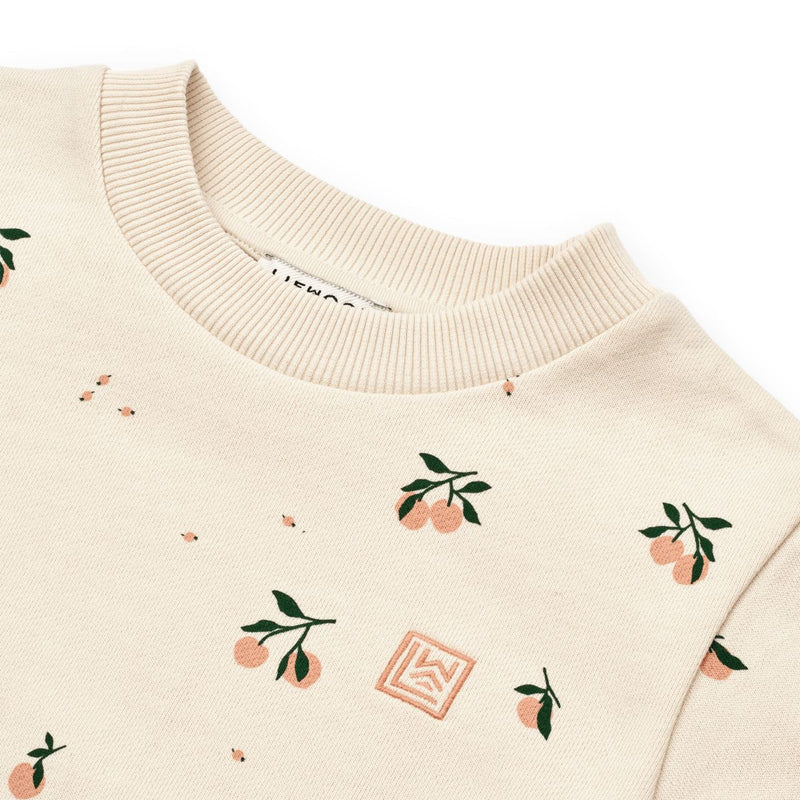 LIEWOOD Thora Sweatshirt Med Print - Peach / Sea shell - Sweatshirts