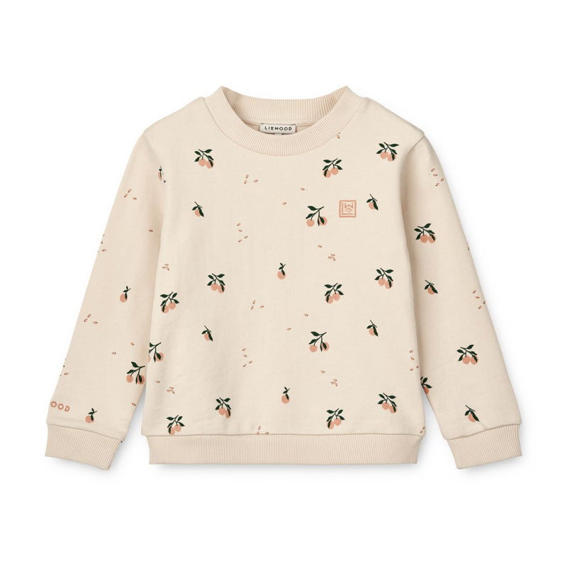 LIEWOOD Thora Sweatshirt Med Print - Peach / Sea shell - Sweatshirts