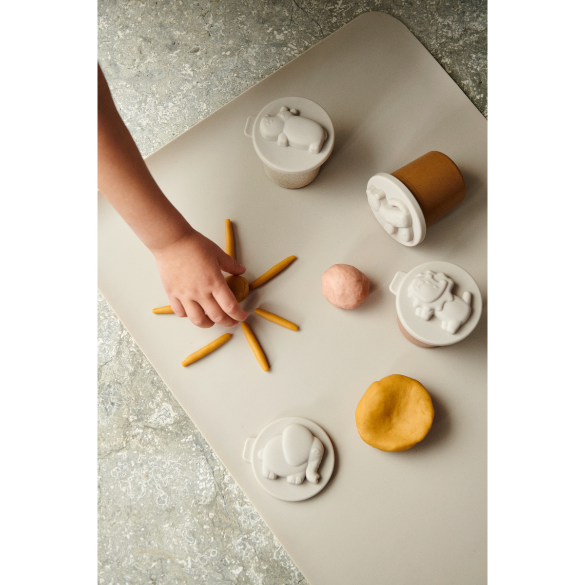 LIEWOOD Rollie Modellervokssæt 6-Pak - Yellow mellow multi mix - Kreativt legetøj