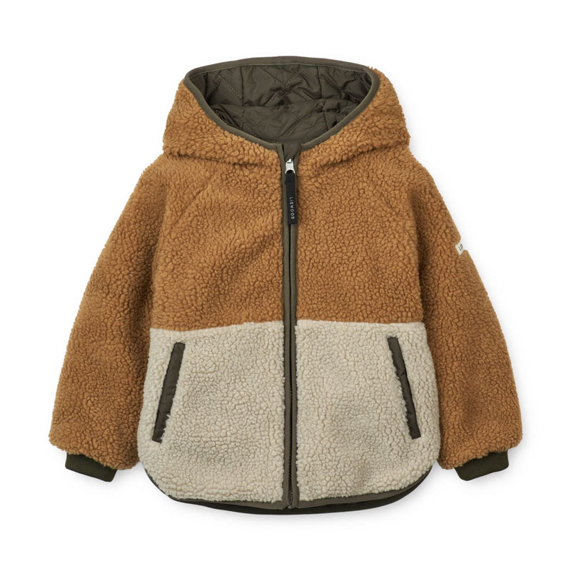 LIEWOOD Jackson Vendbar Termojakke - Army brown mix - Jakker