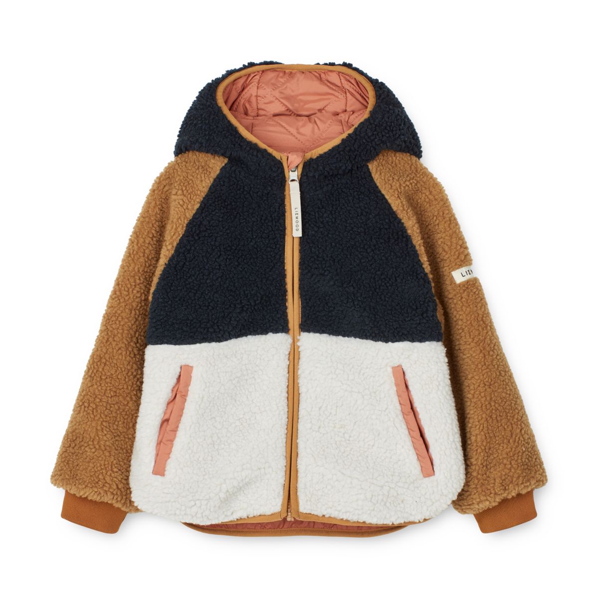 LIEWOOD Jackson Vendbar Termojakke - Tuscany rose / Midnight navy - Jakker