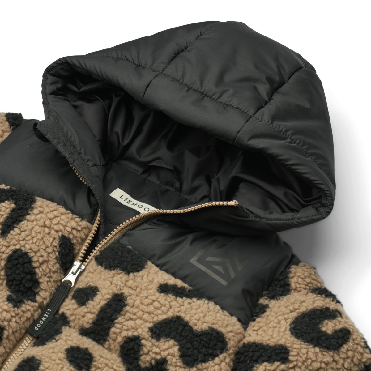 LIEWOOD NIKO fleece pufferjakke - Mega leo / Oat mix - Jakker