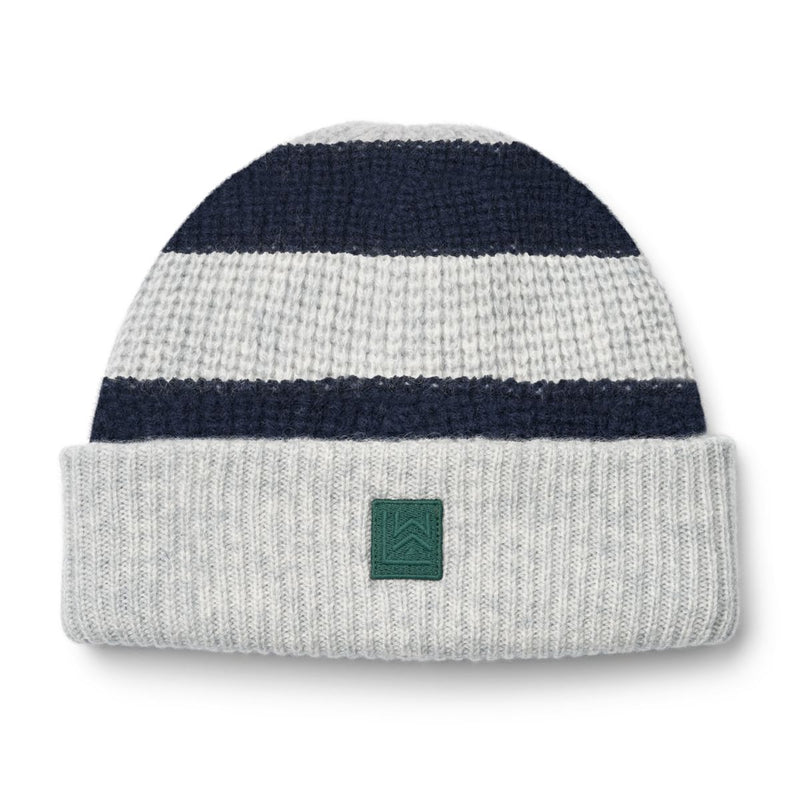 LIEWOOD Emilio Strikhue - Y/D: Stripe: Classic navy / Light grey melange - Hatte & Kasketter