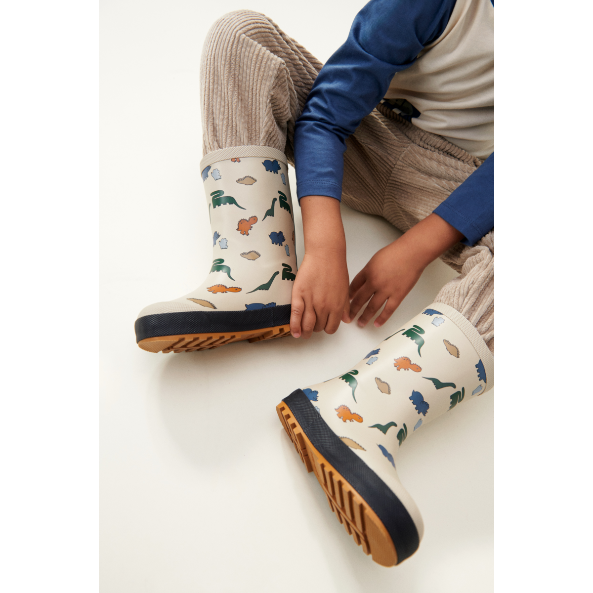 LIEWOOD MASON Termogummistøvler - Dinosaurs / Mist - Termostøvler