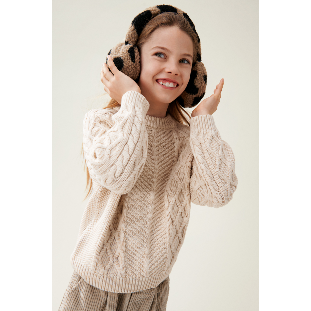 LIEWOOD ALBERO Fleeceørevarmere - Mega leo / oat mix - Halstørklæde / Halsedisse