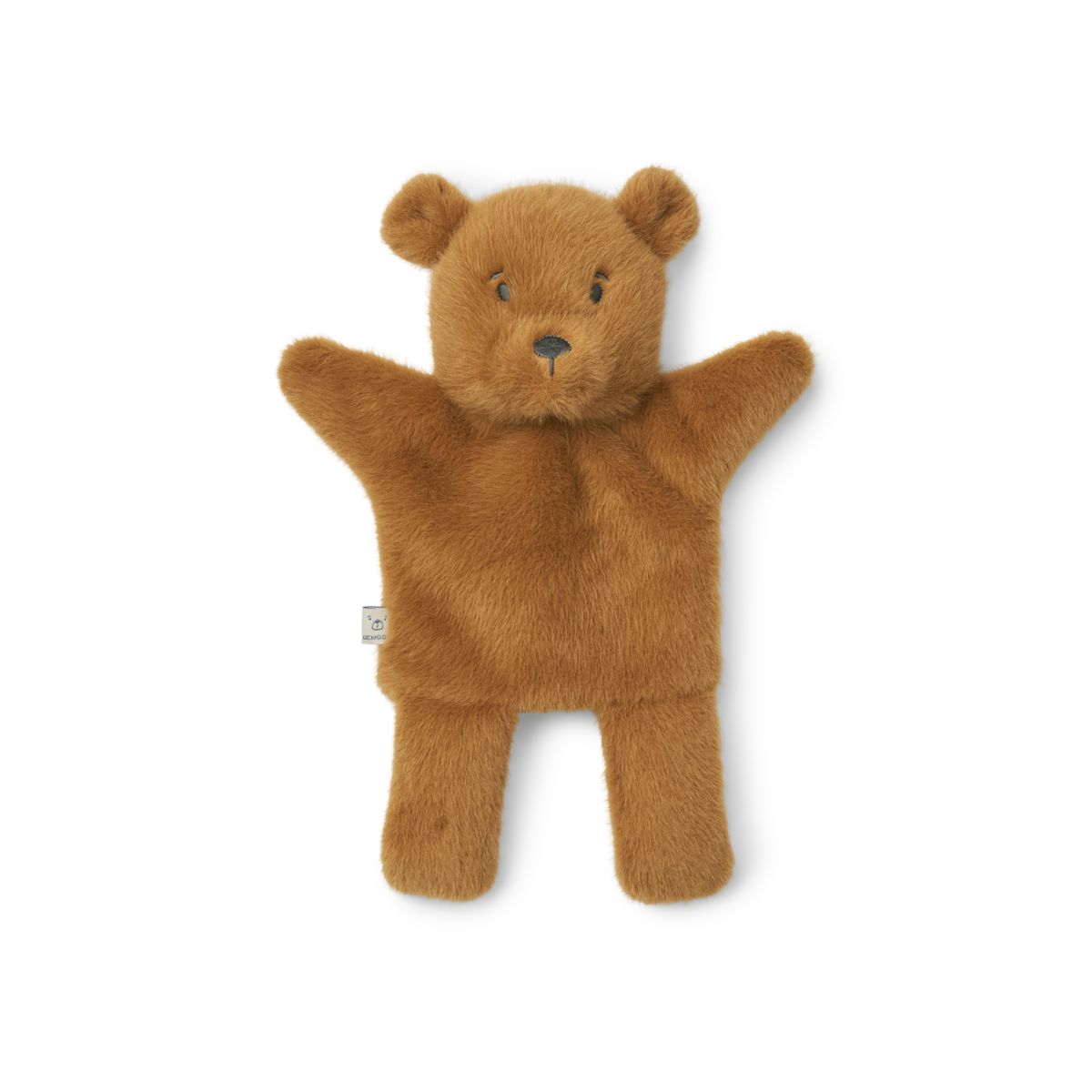 LIEWOOD HONOR Bamsehånddukke - Golden caramel - Pile & Fleece