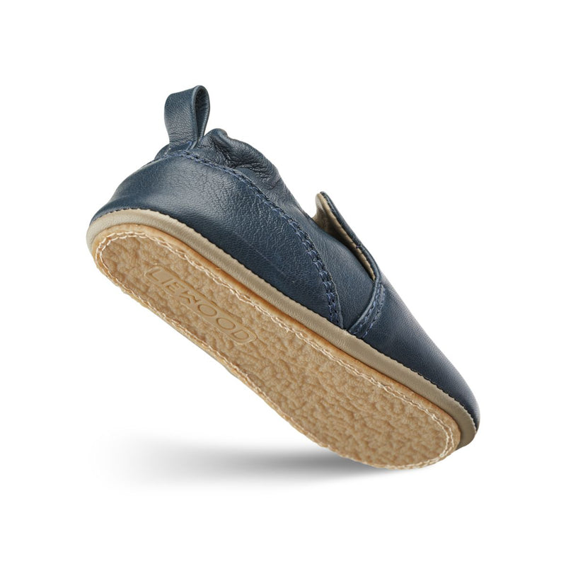 LIEWOOD Eliot skindfutter med bjørnedetaljer - Classic navy - Sutsko