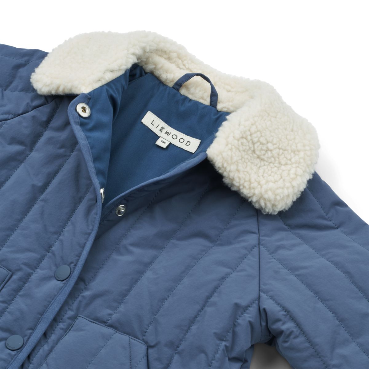 LIEWOOD Giro Vatteret Jakke - Sandy / Indigo blue - Jakker