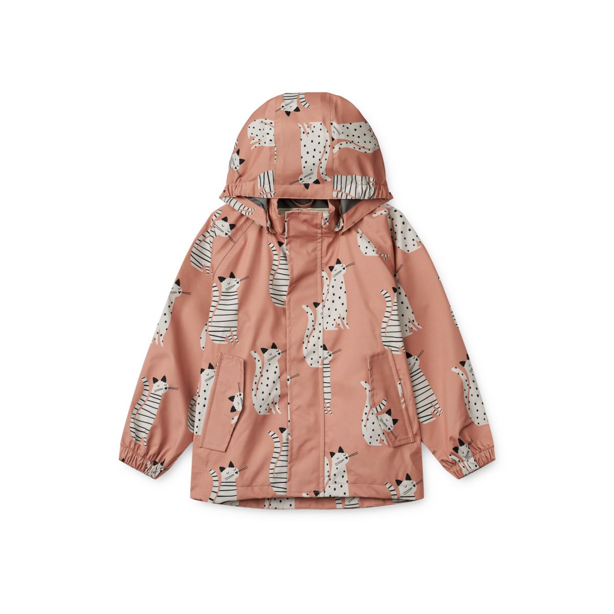 LIEWOOD Pedia Regnjakke - Cat / Tuscany rose - Jakker