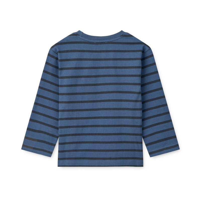 LIEWOOD Ullrik Langærmet T-Shirt Med Striber - Y/D Stripe Indigo blue / Classic navy - T-shirt