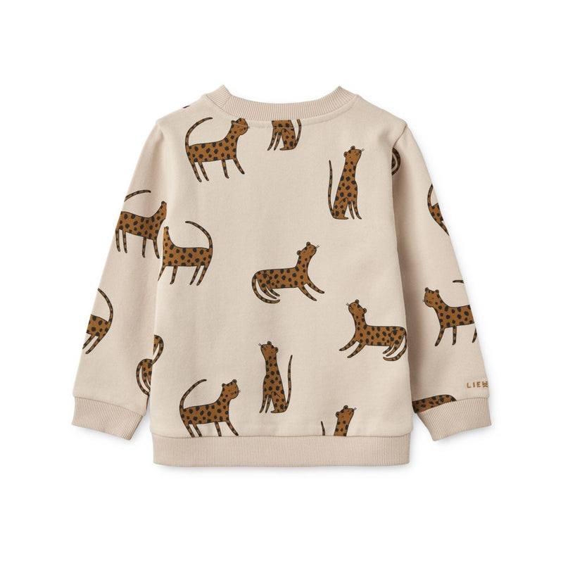LIEWOOD Thora trøje - Leopard / Sandy - Sweatshirts