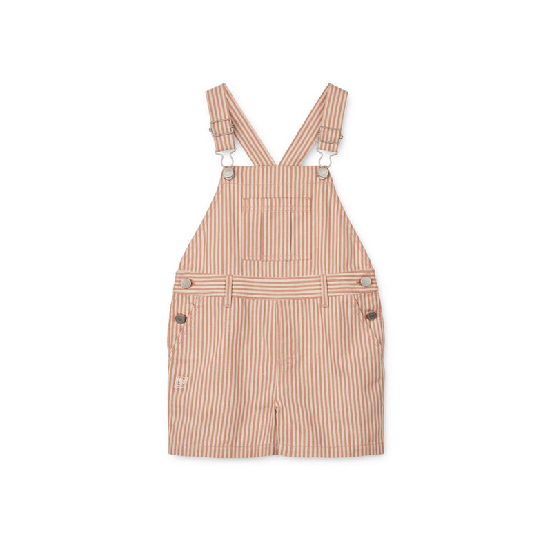 LIEWOOD Venedict Korte Smækbukser med striber - Y/D Stripe Tuscany rose/ Sandy - Overalls