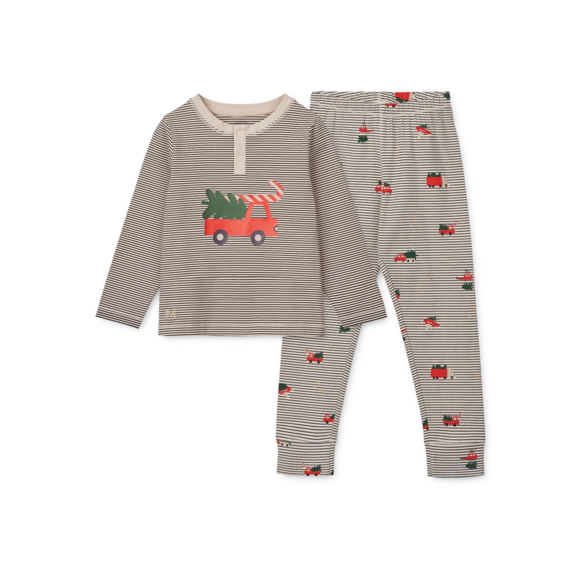 WILHELM Mønstret Pyjamas - Holiday vehicle  / Stripe navy