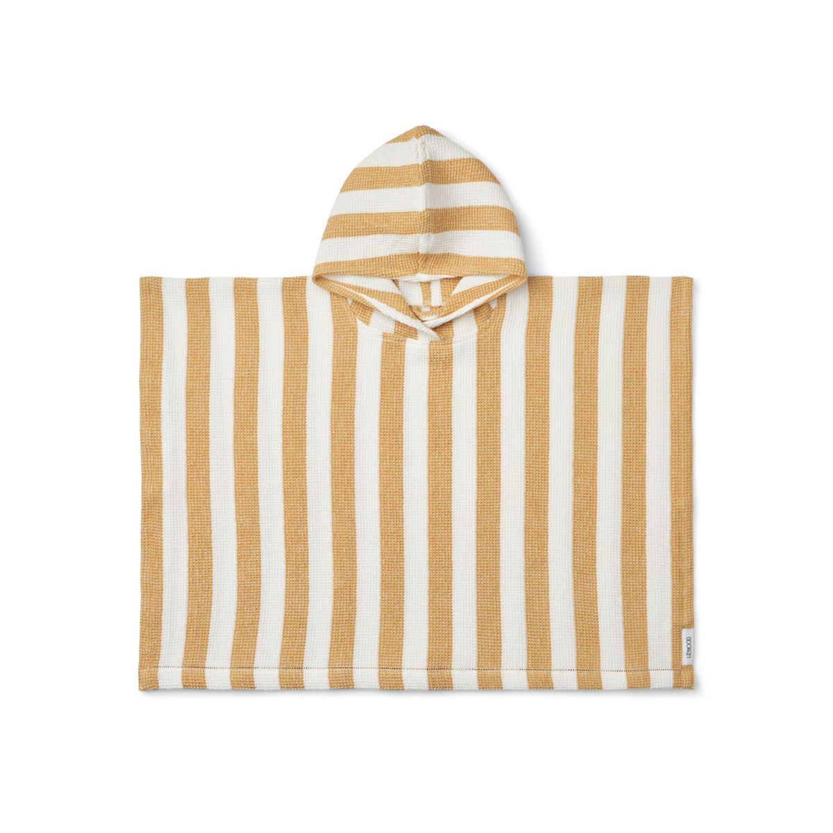 LIEWOOD Paco Junior Håndklæde Poncho - Y/D stripes White / Yellow mellow - Badekåbe / Poncho