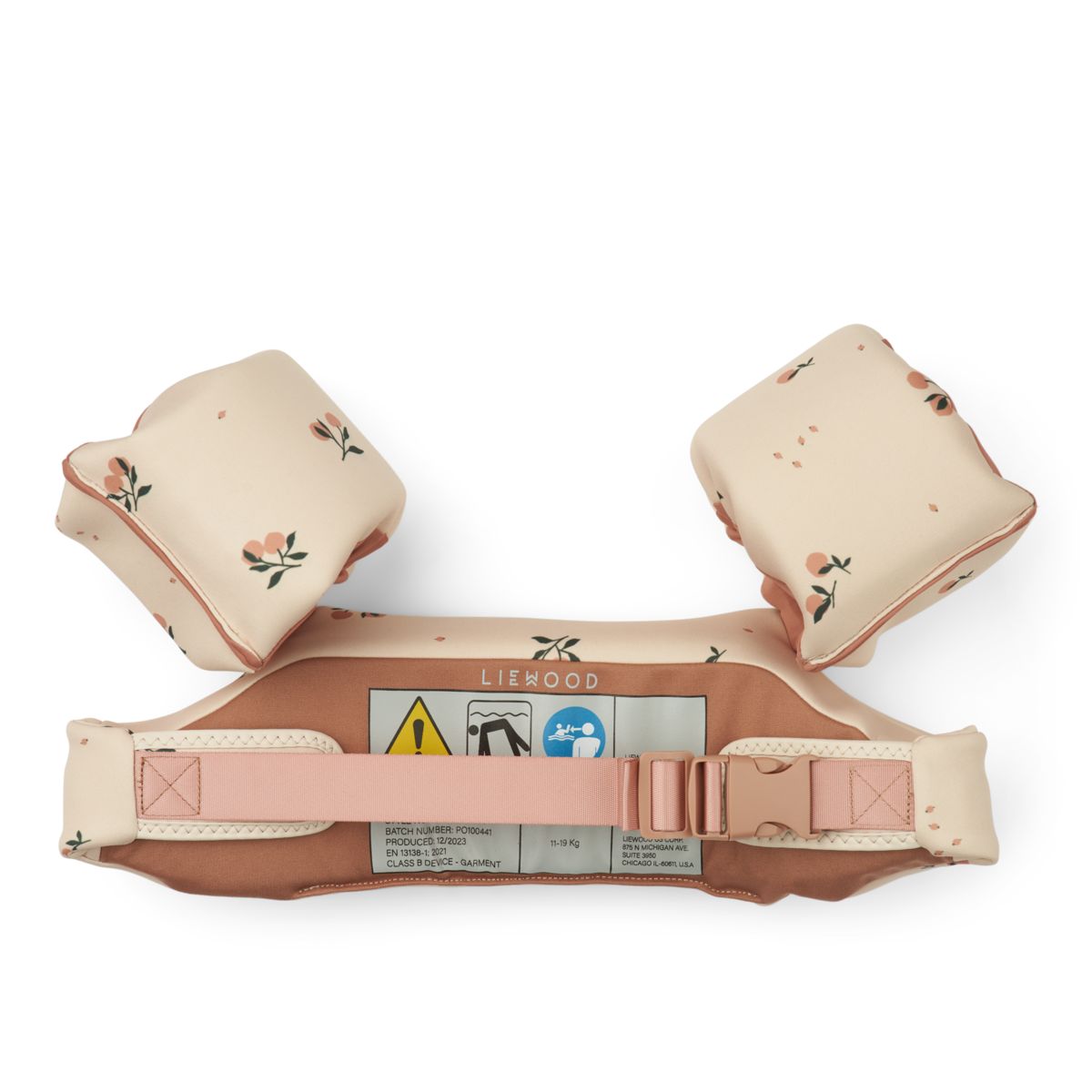 LIEWOOD Darko Svømmebælte Med Print - Peach / Sea shell - Svømmebælte