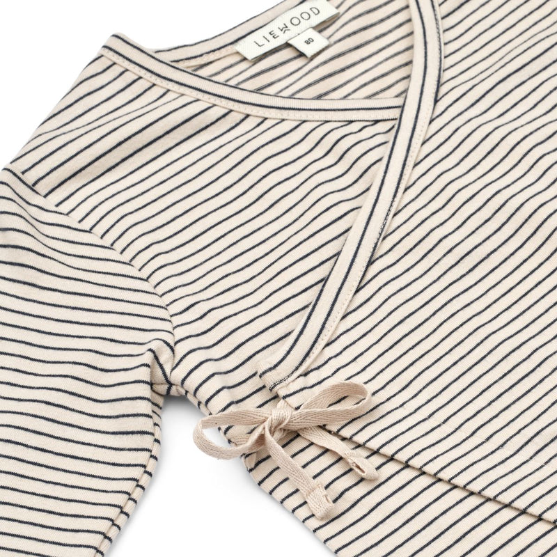 LIEWOOD Bolde babyjumpsuit med striber - Y/D Stripe Sandy / Classic navy - Jumpsuits