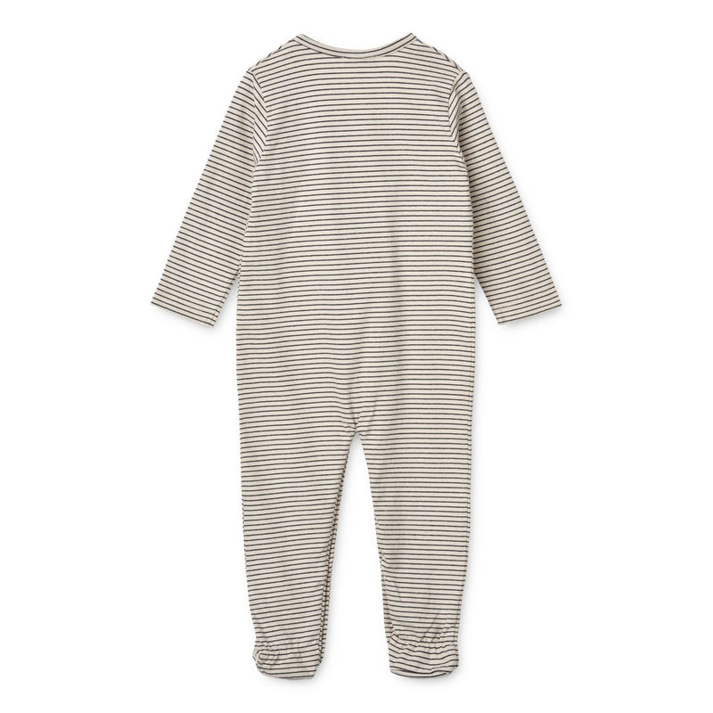 LIEWOOD Bolde babyjumpsuit med striber - Y/D Stripe Sandy / Classic navy - Jumpsuits