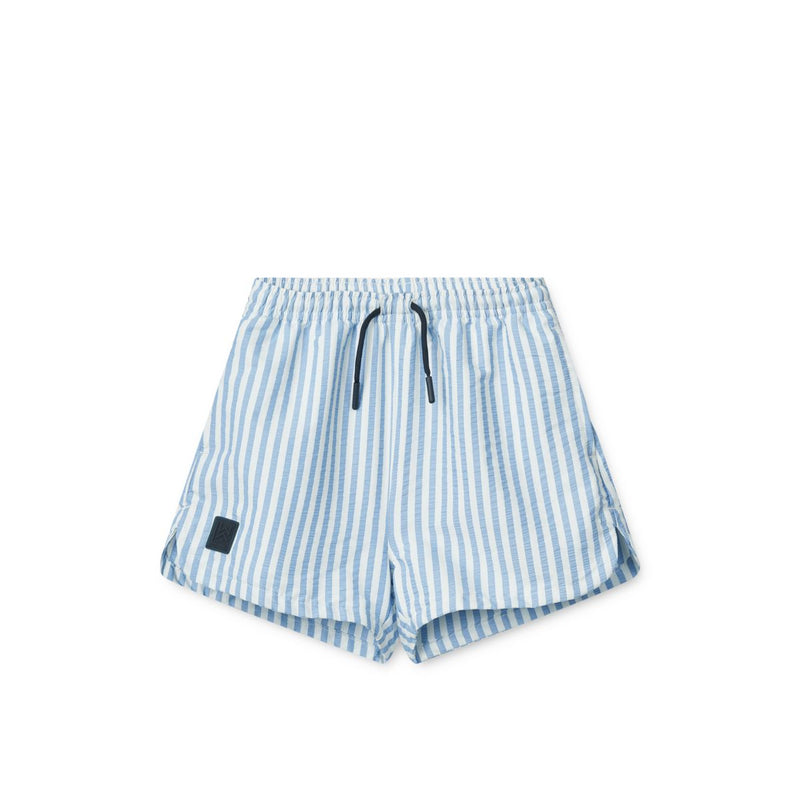 LIEWOOD Aiden Badebukser i bæk og bølger - Y/D stripe Riverside / Creme de la creme - Badeshorts