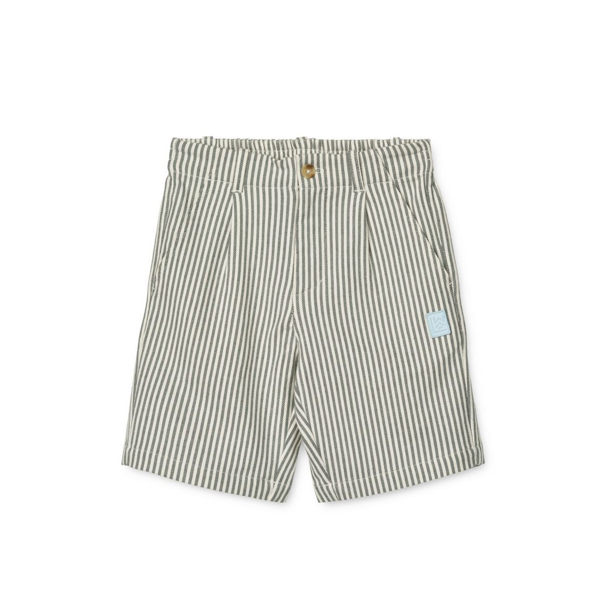 LIEWOOD Barrett stribed Shorts - Y/D Stripe Whale Blue / Creme de la Creme - Shorts