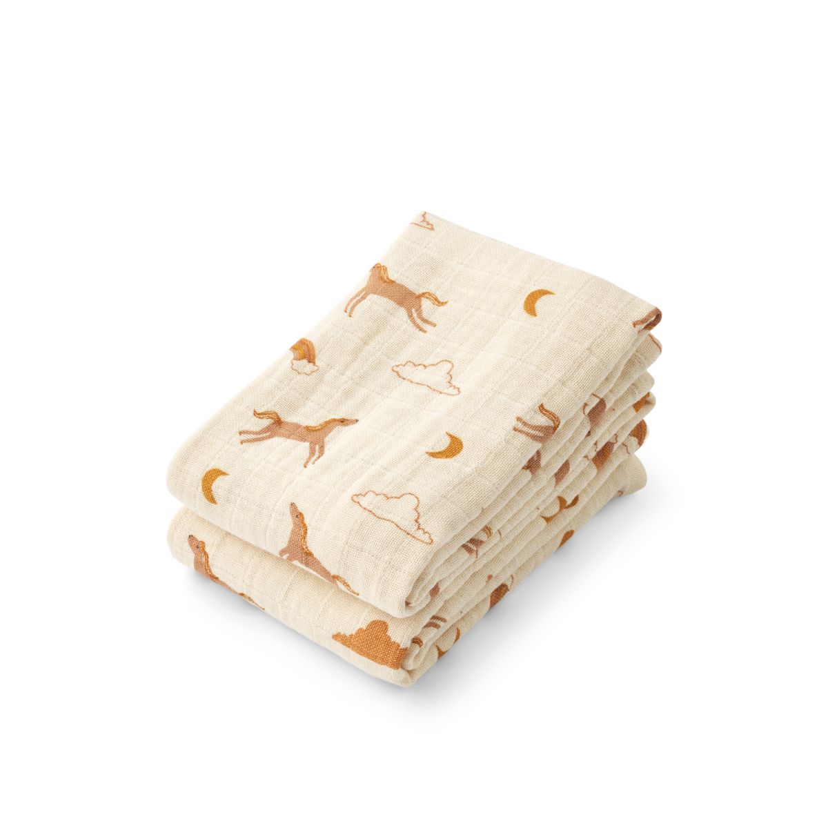 LIEWOOD Lewis Stofbleer 2 stk - Dream / Ecru - Stofbleer