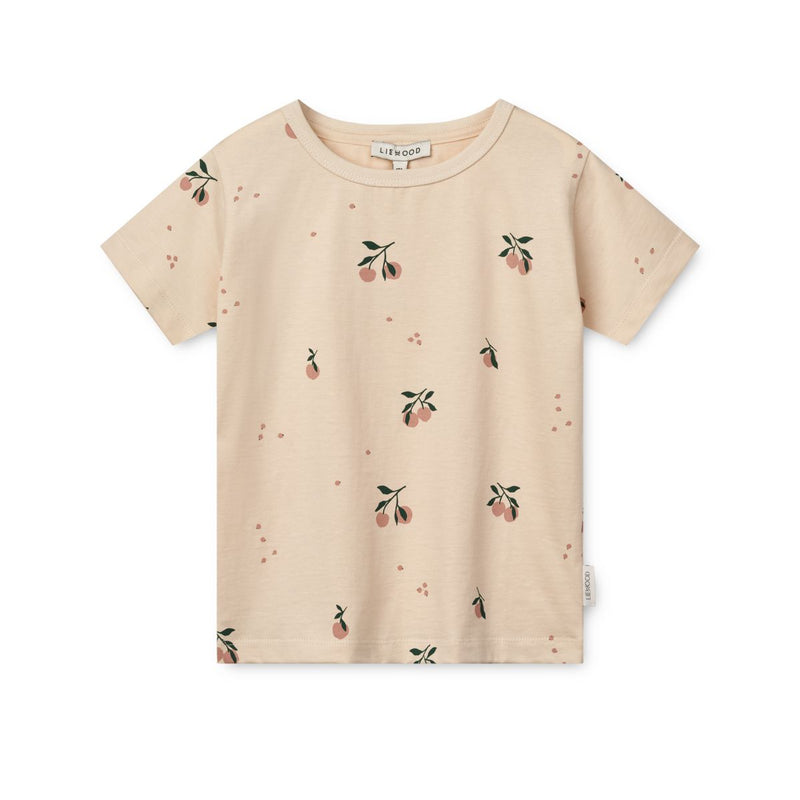 LIEWOOD Apia T-Shirt Med Print - Peach / Sea shell - T-shirt