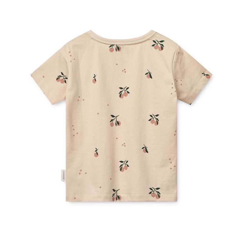 LIEWOOD Apia T-Shirt Med Print - Peach / Sea shell - T-shirt