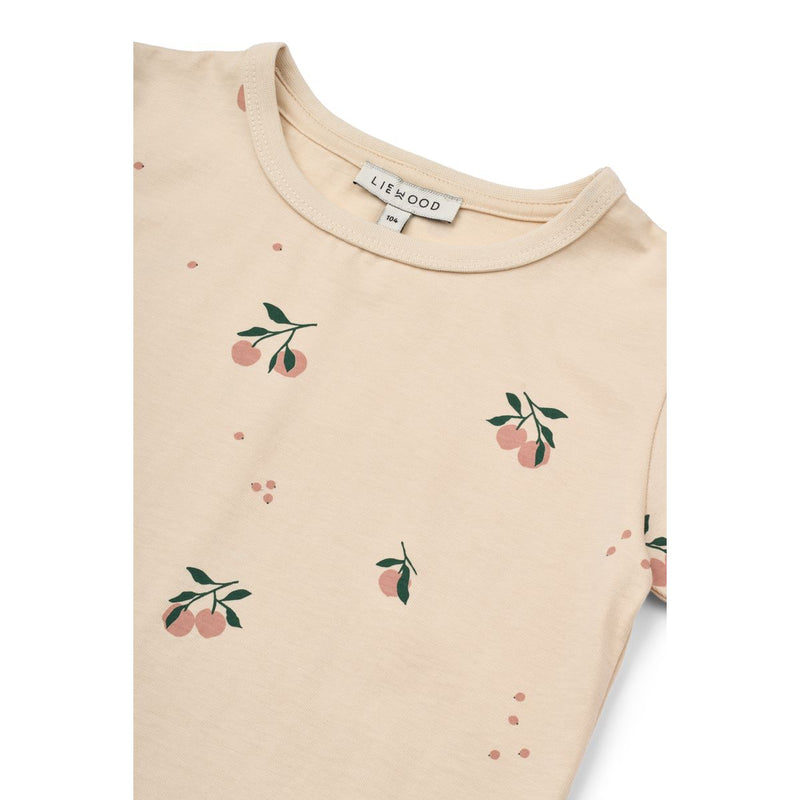 LIEWOOD Apia T-Shirt Med Print - Peach / Sea shell - T-shirt