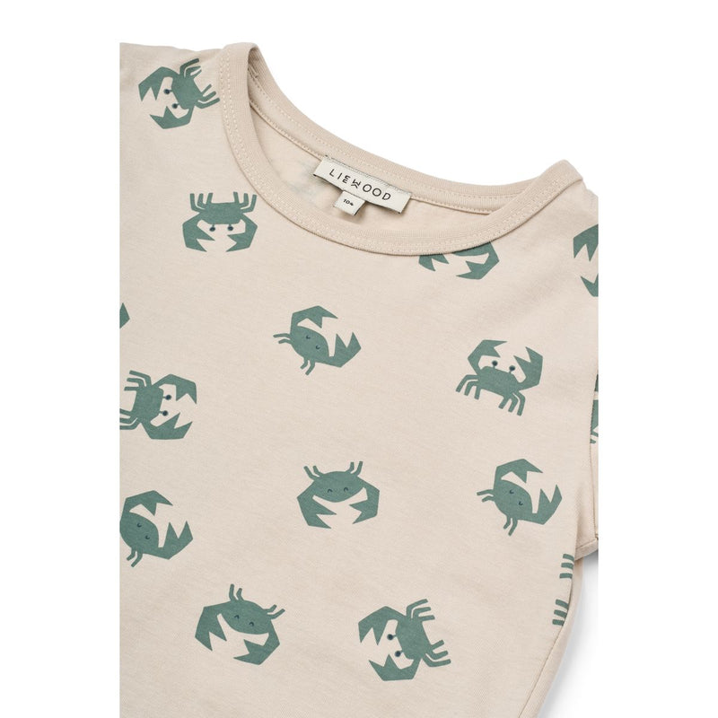 LIEWOOD Apia T-Shirt Med Print - Crab / Sandy - T-shirt