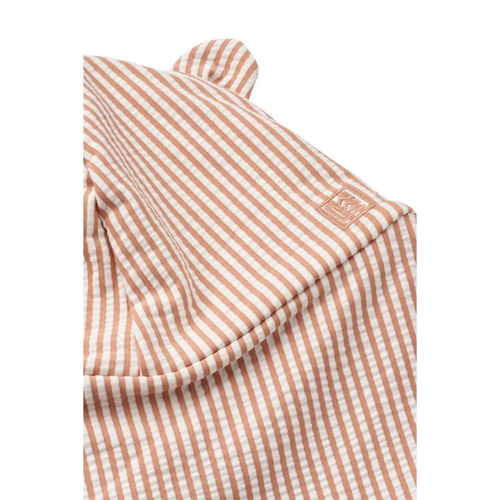 Liewood Senia seersucker swim hat - Y/D stripe Pale tuscany / Creme de la creme - SWIM HAT