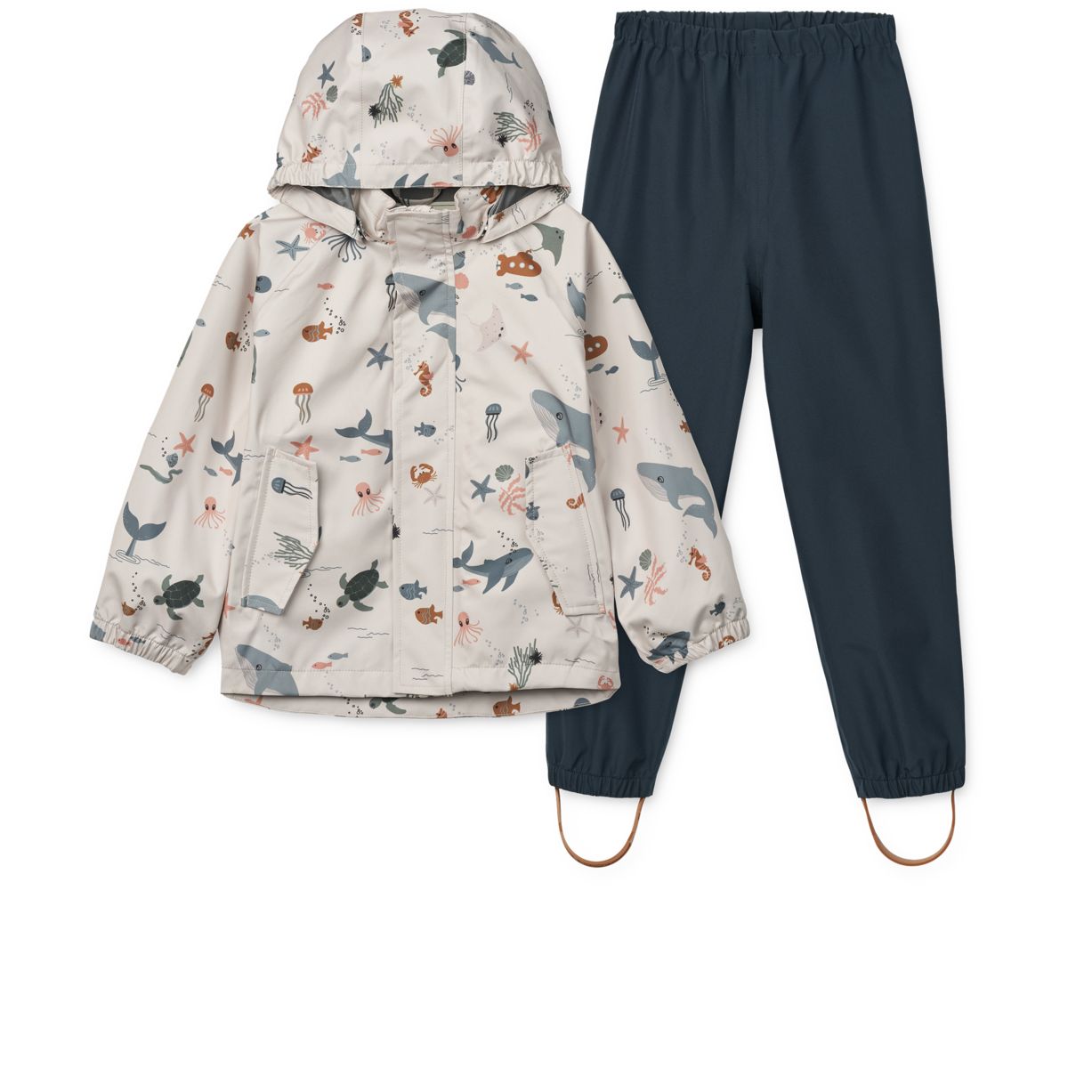 Liewood Pedia Rainwear Set - Sea creature / Sandy - SET