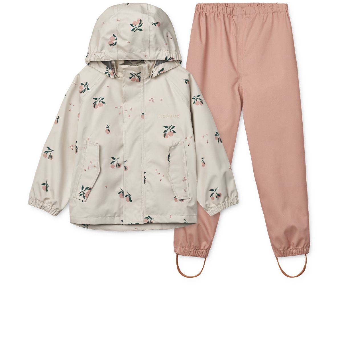 LIEWOOD Pedia Regntøjssæt - Peach / Sea shell - Sæt