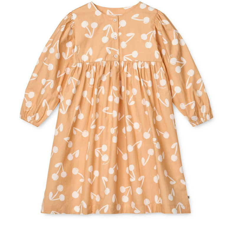 LIEWOOD Ariana Møntret Kjole - Cherry blossom / Light apricot - Kjole