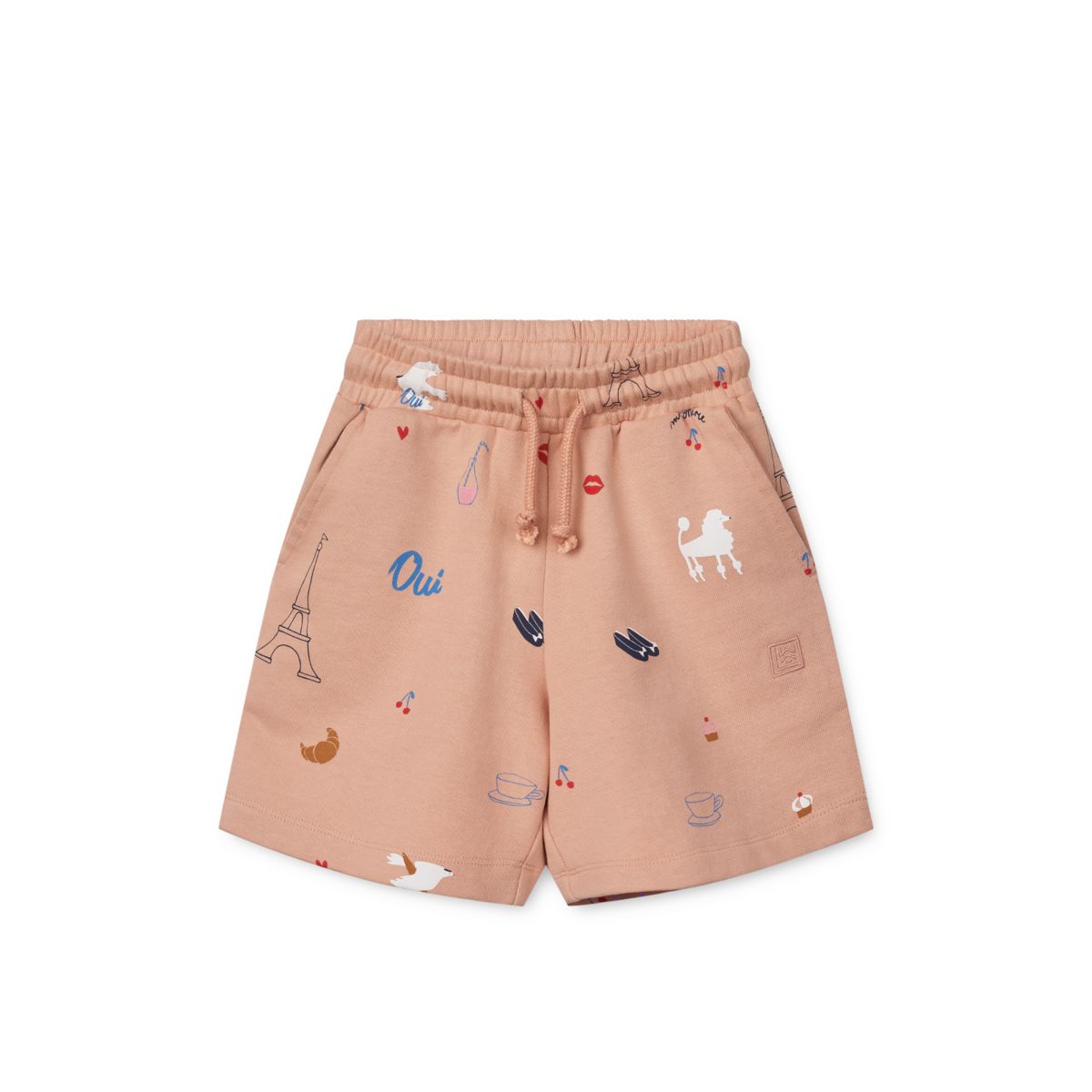 LIEWOOD Gram Sweatshorts med print - Paris / Pale tuscany - Shorts