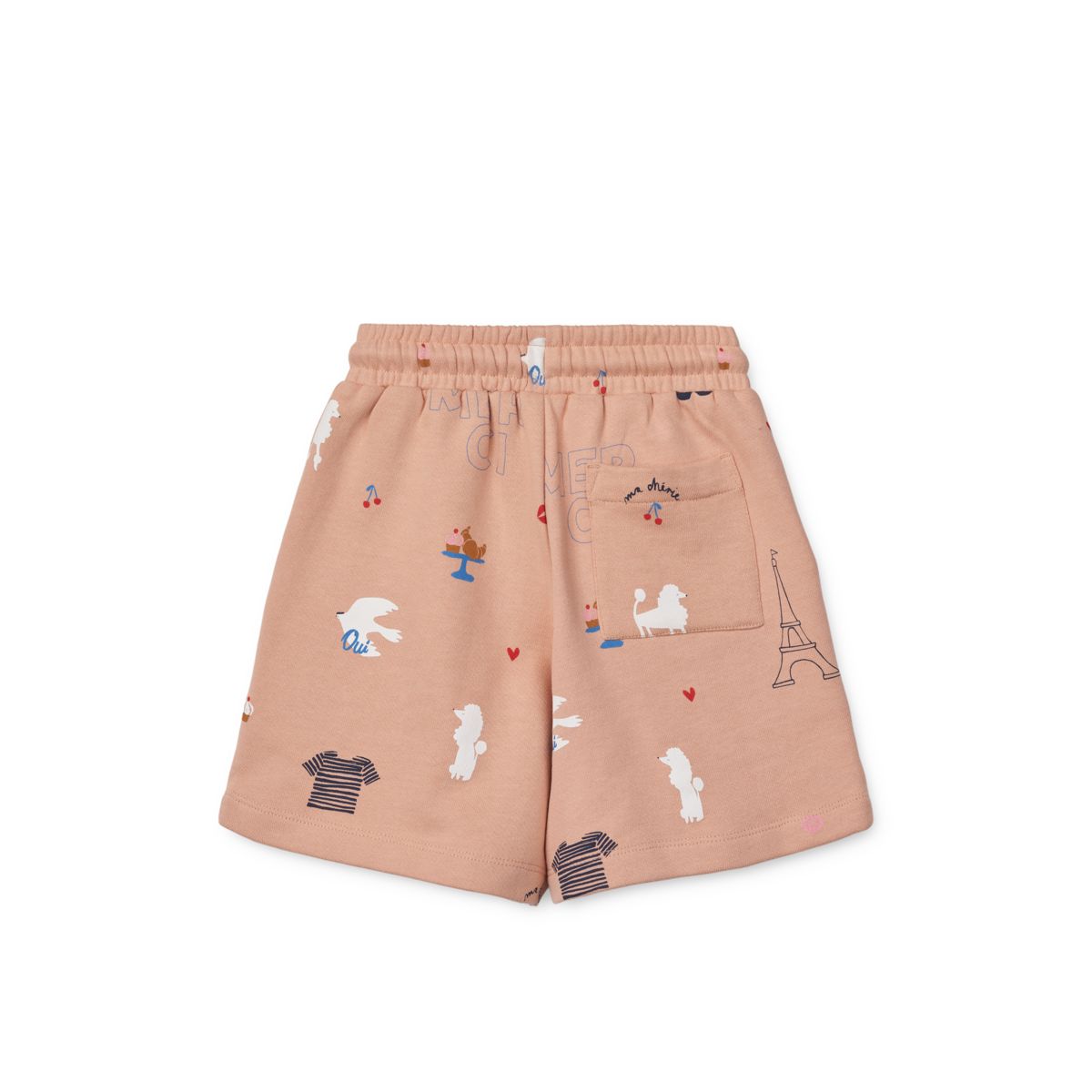 LIEWOOD Gram Sweatshorts med print - Paris / Pale tuscany - Shorts