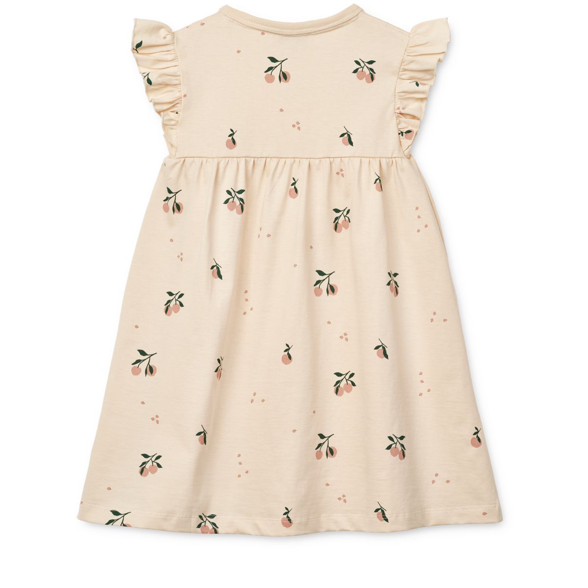LIEWOOD Neveah Mønstret Kjole - Peach / Sea shell - Kjole