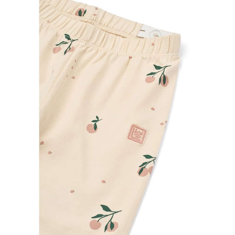 LIEWOOD Marie Mønstrede Leggings - Peach / Sea shell - Leggings