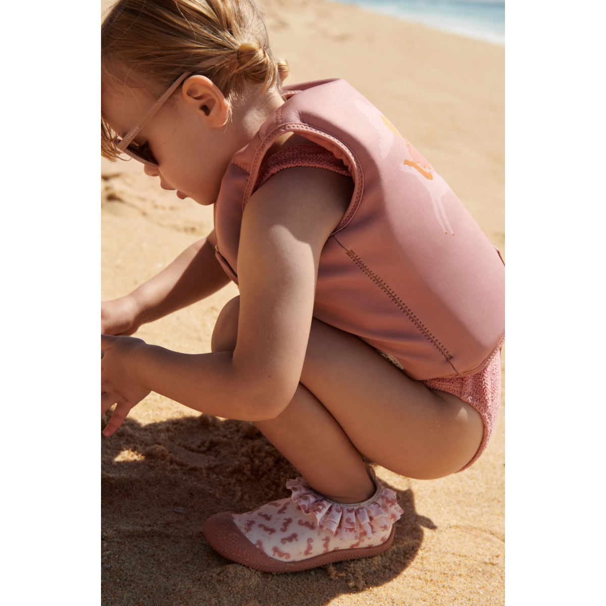 LIEWOOD Sanjia Badesko med Flæsedetalje - Seahorse / Apple blossom - SVØMMESKO