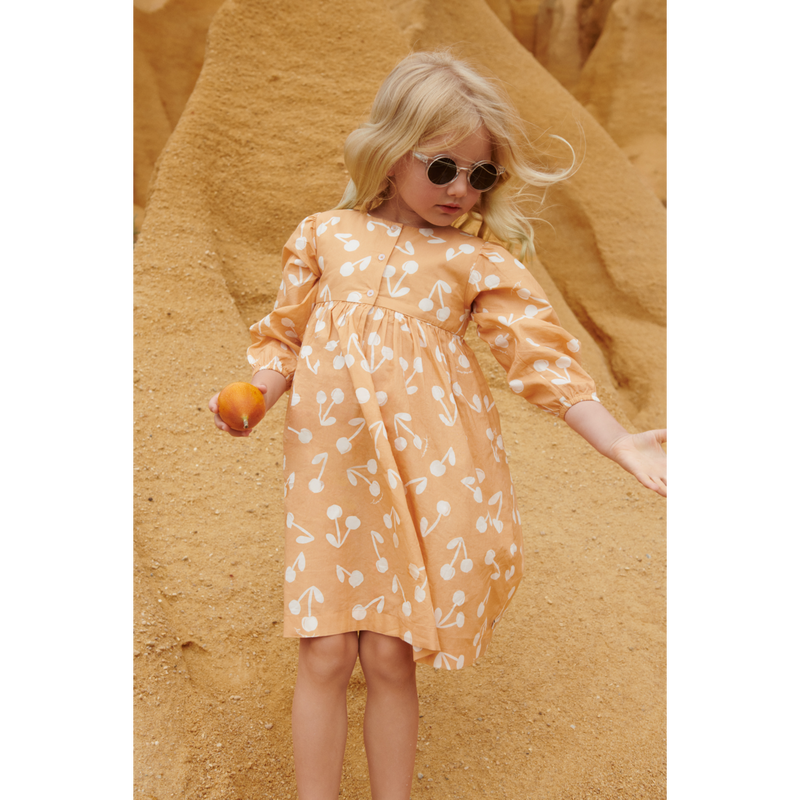 LIEWOOD Ariana Møntret Kjole - Cherry blossom / Light apricot - Kjole