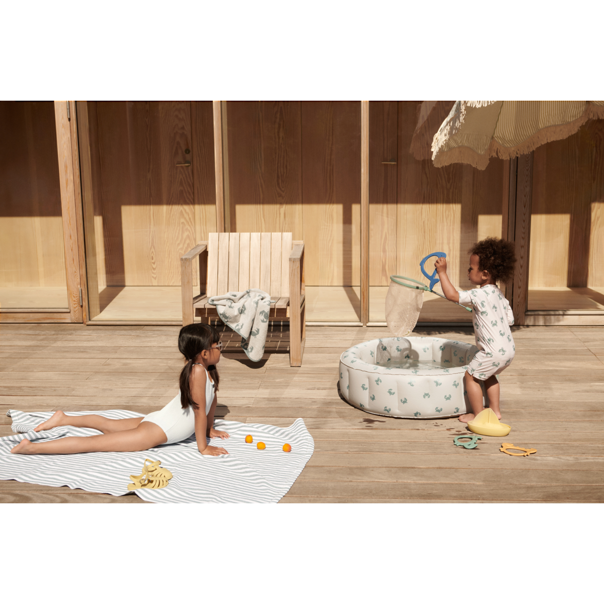 LIEWOOD Max Svømmedragt med UV Beskyttelse - Crab / Sandy - Badedragt