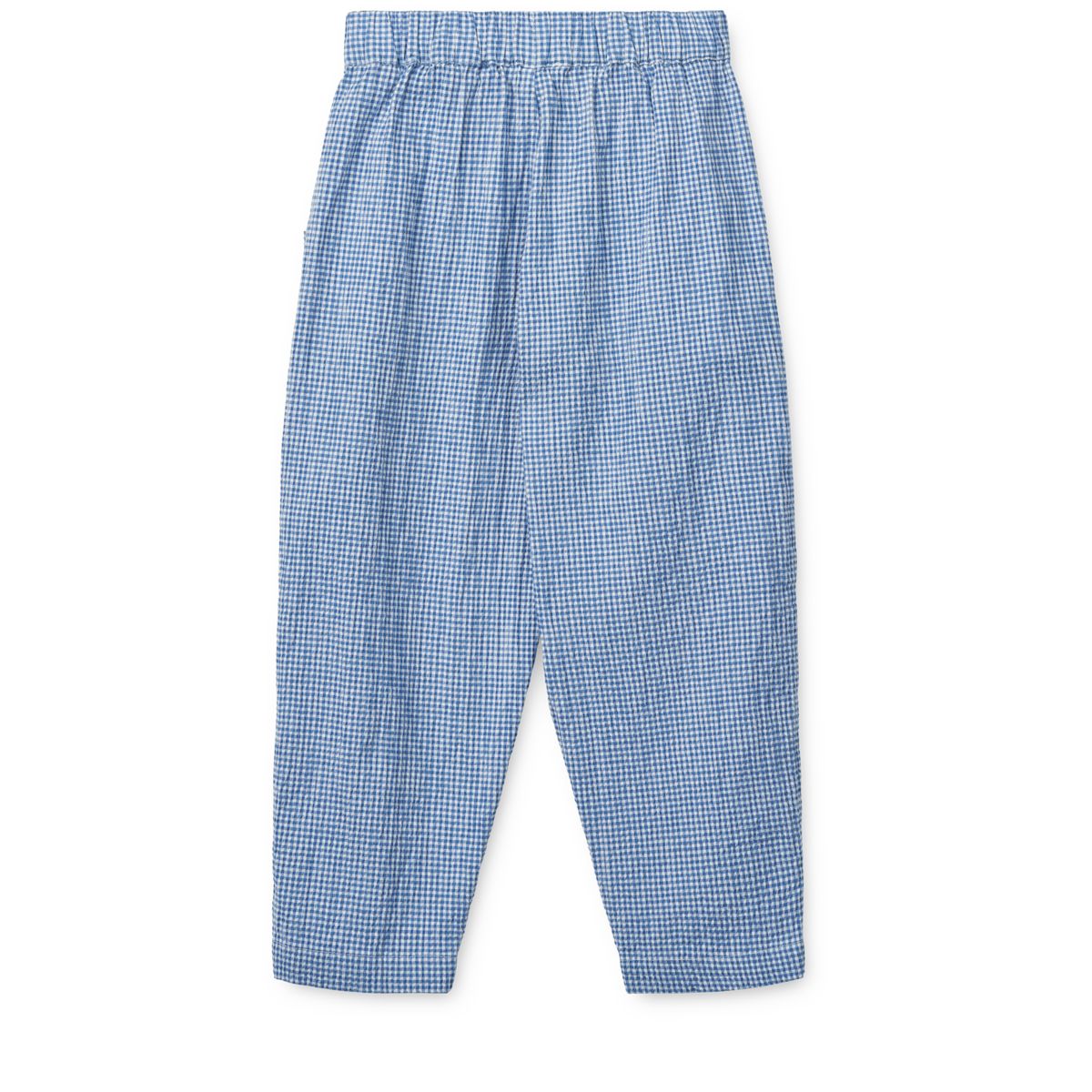 Liewood Borris Check Seersucker Pants - Y/D Check Riverside / Crisp white - PANTS