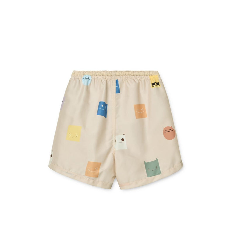 LIEWOOD Duke Badebukser med print - Smiley / Sandy - Badeshorts