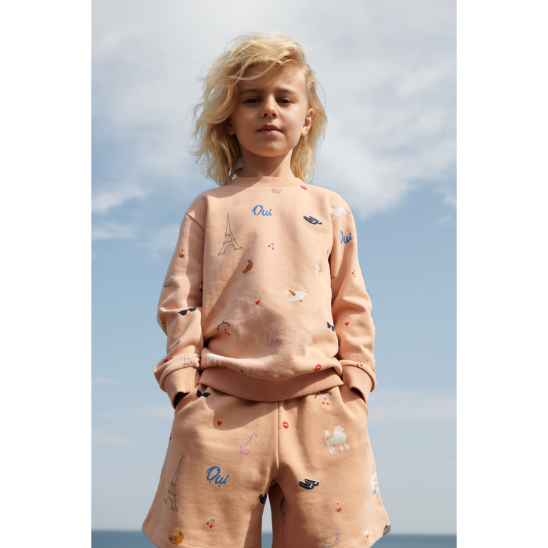 LIEWOOD Thora Sweatshirt med print - Paris / Pale tuscany - Sweatshirts
