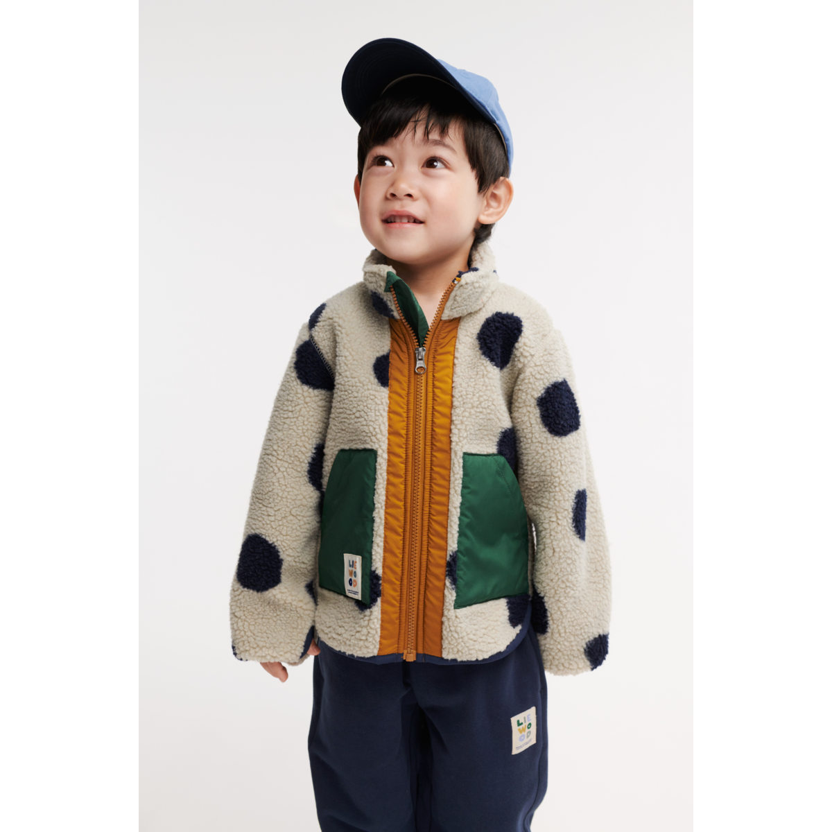 LIEWOOD Noam Fleecejakke - Spot dots / Mist - Jakker