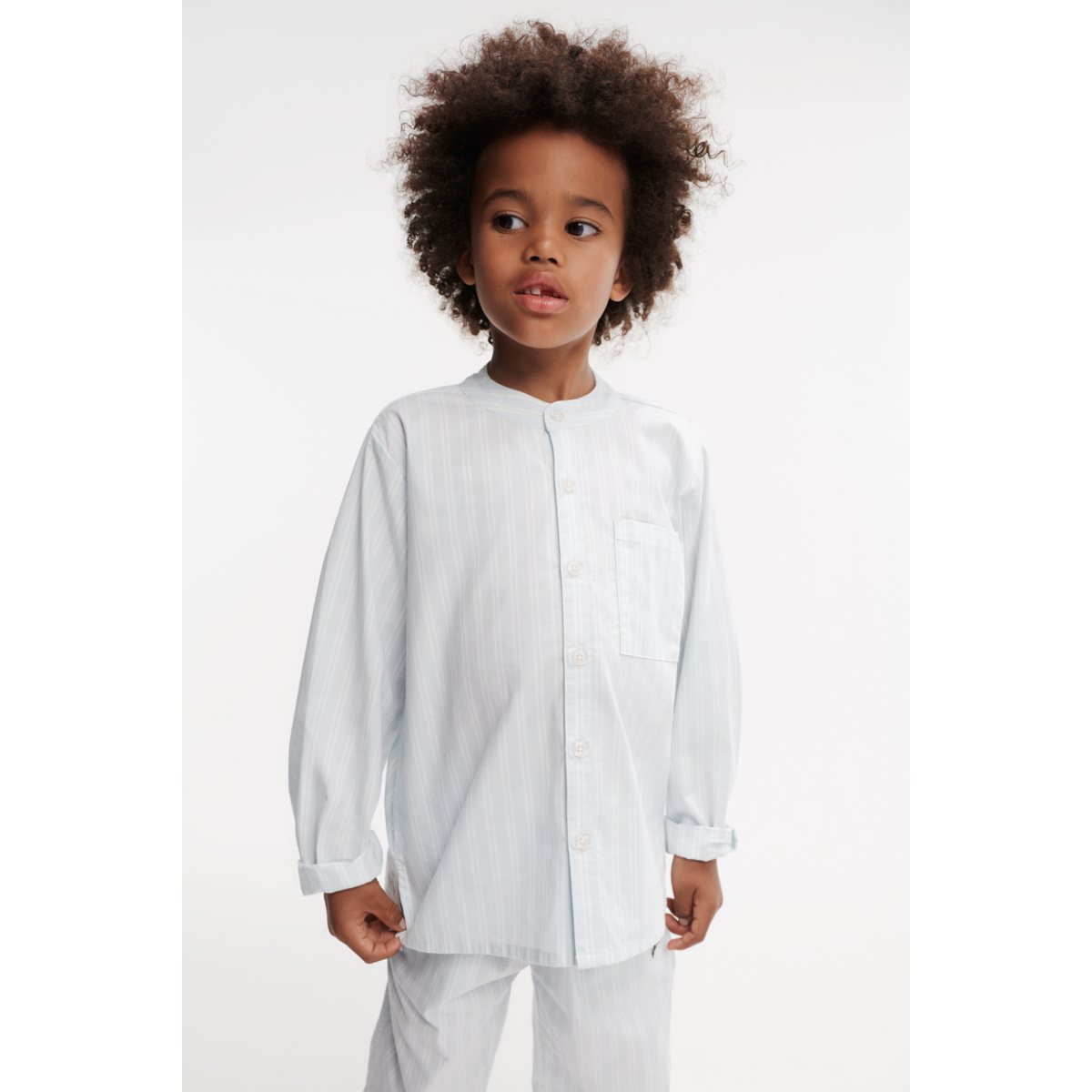 LIEWOOD Orlando Stribede Bukser - Y/D stripe Pure sky / Creme de la creme - Bukser